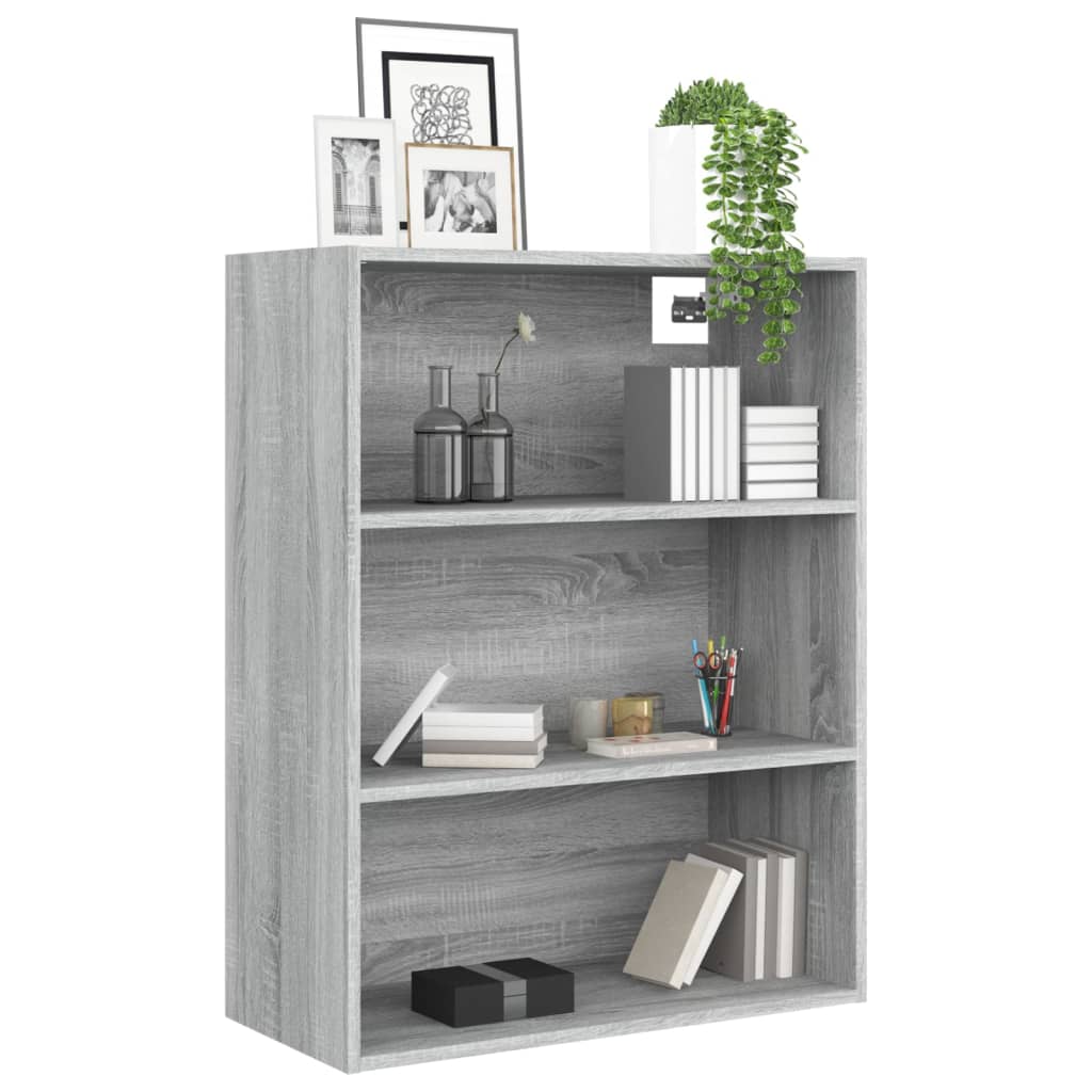 Wall-mounted cabinet, grey oak, 69.5x32.5x90cm