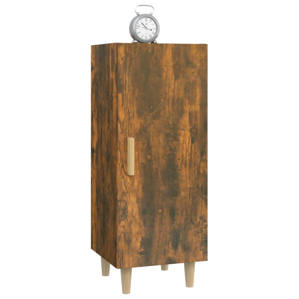 Side cabinet, smoky oak, 34.5x34x90cm, engineered wood