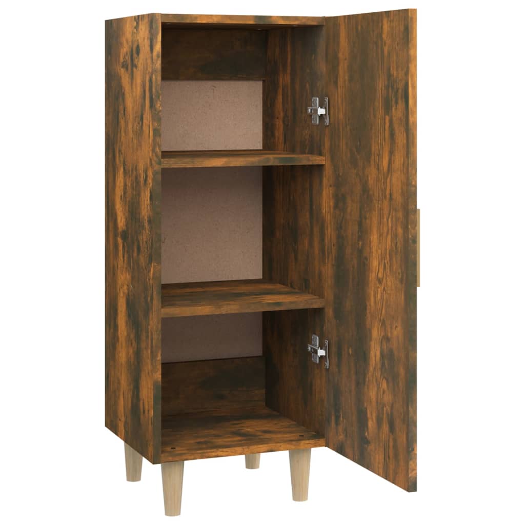 Side cabinet, smoky oak, 34.5x34x90cm, engineered wood
