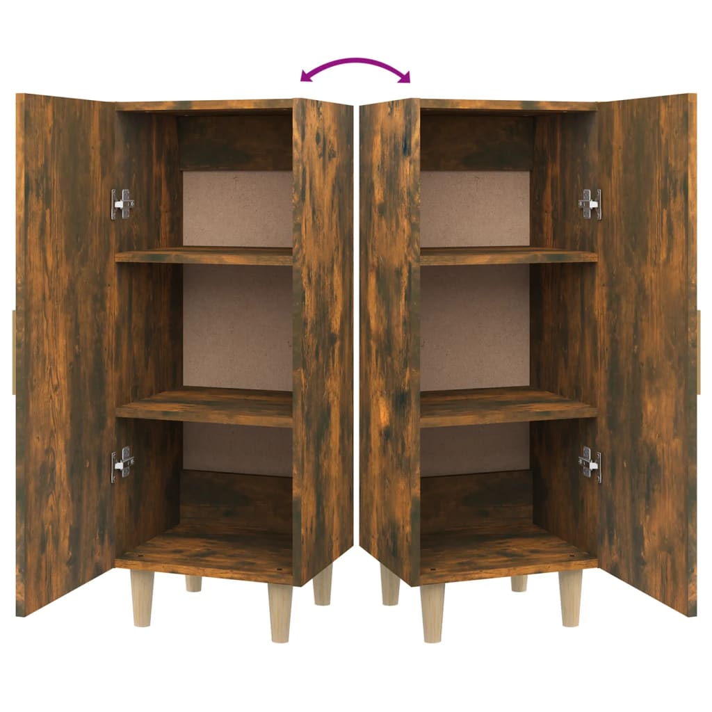Side cabinet, smoky oak, 34.5x34x90cm, engineered wood