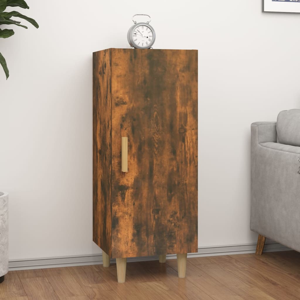 Side cabinet, smoky oak, 34.5x34x90cm, engineered wood