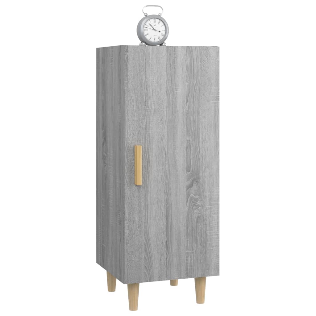 Side cabinet, grey oak, 34.5x34x90cm, engineered wood