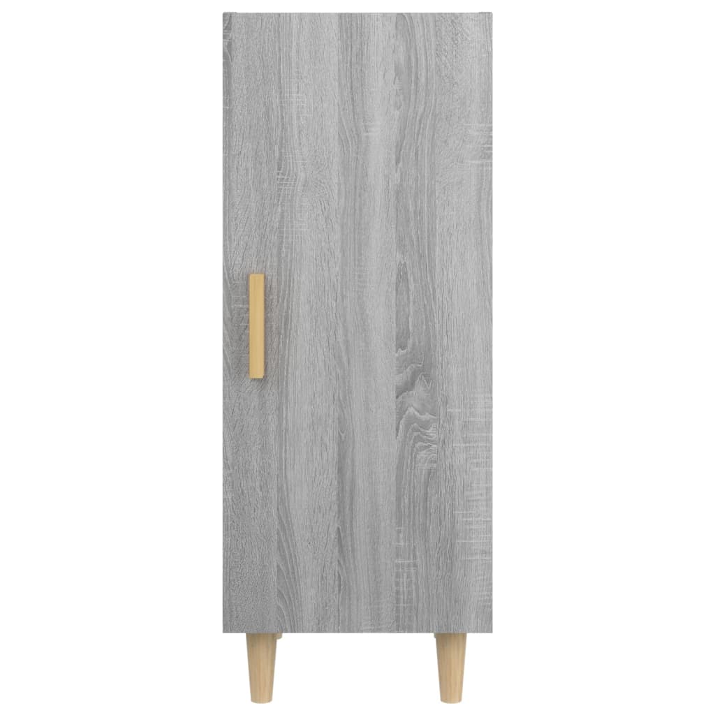 Side cabinet, grey oak, 34.5x34x90cm, engineered wood