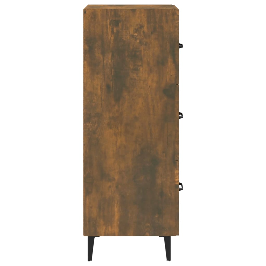 Side cabinet, smoky oak, 34.5x34x90cm, engineered wood