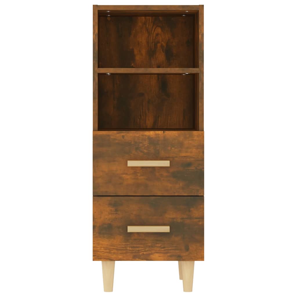 Side cabinet, smoky oak, 34.5x34x90cm, engineered wood