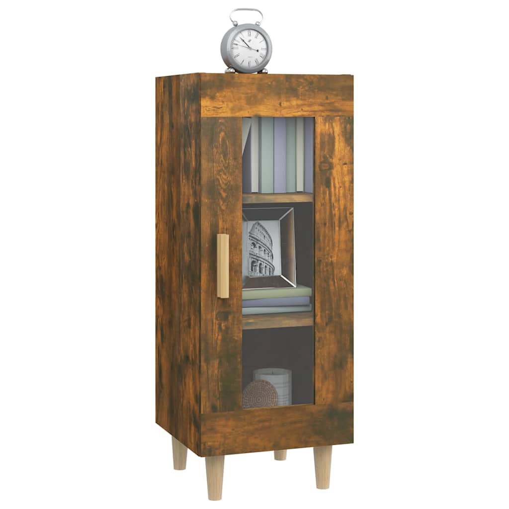 Side cabinet, smoky oak, 34.5x34x90cm, engineered wood
