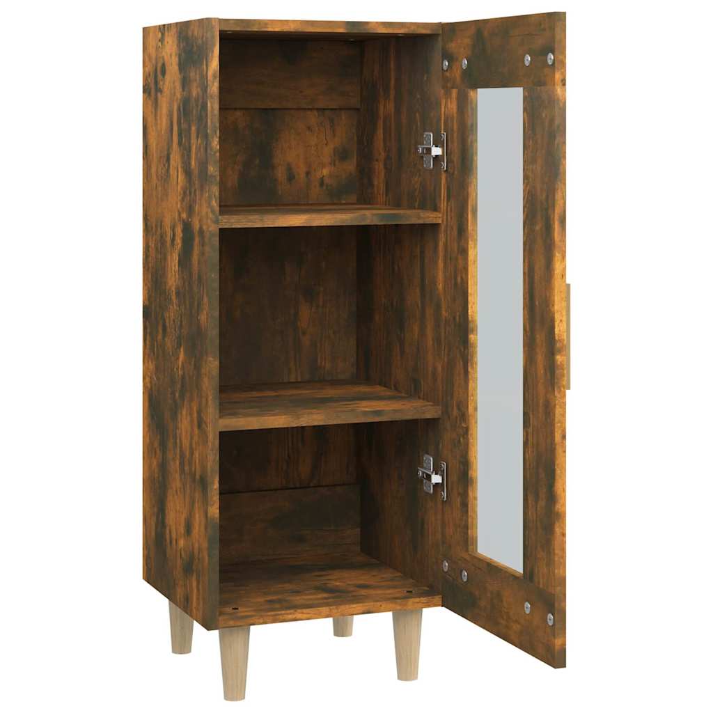 Side cabinet, smoky oak, 34.5x34x90cm, engineered wood
