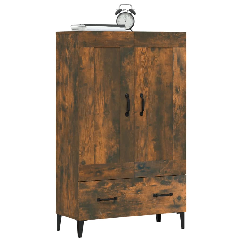 Chest of drawers, smoke oak color, 70x31x115cm, engineered wood