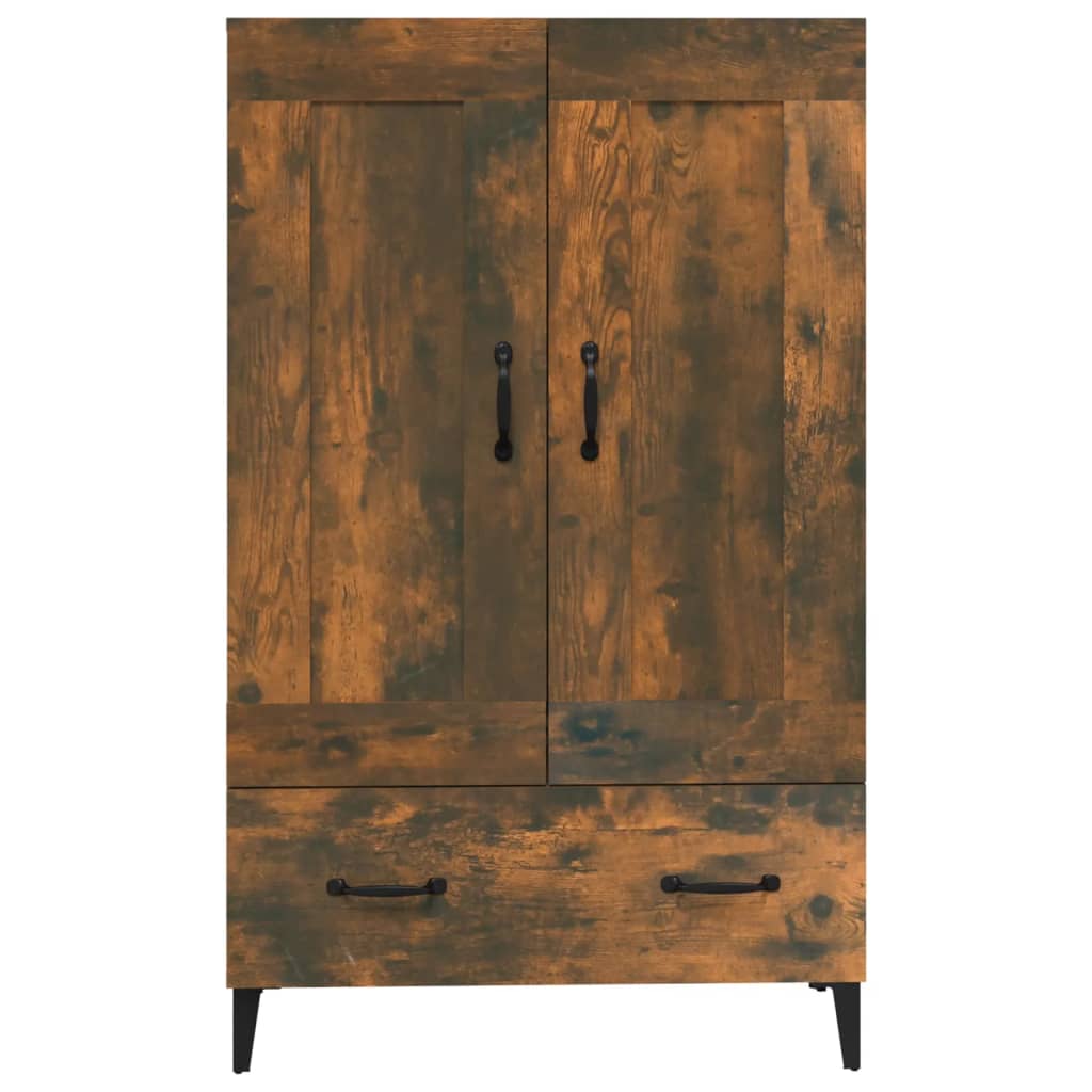 Chest of drawers, smoke oak color, 70x31x115cm, engineered wood