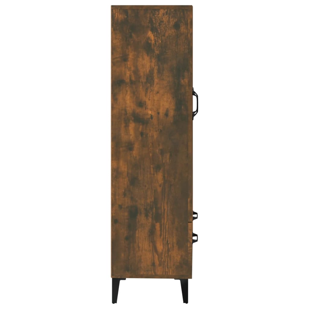Chest of drawers, smoke oak color, 70x31x115cm, engineered wood