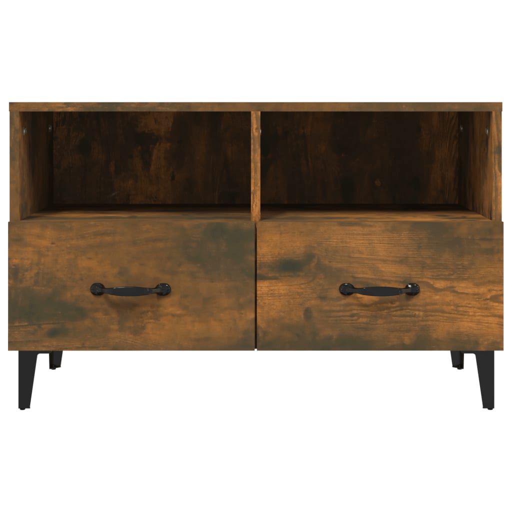 TV cabinet, smoke oak, 80x36x50cm, wood