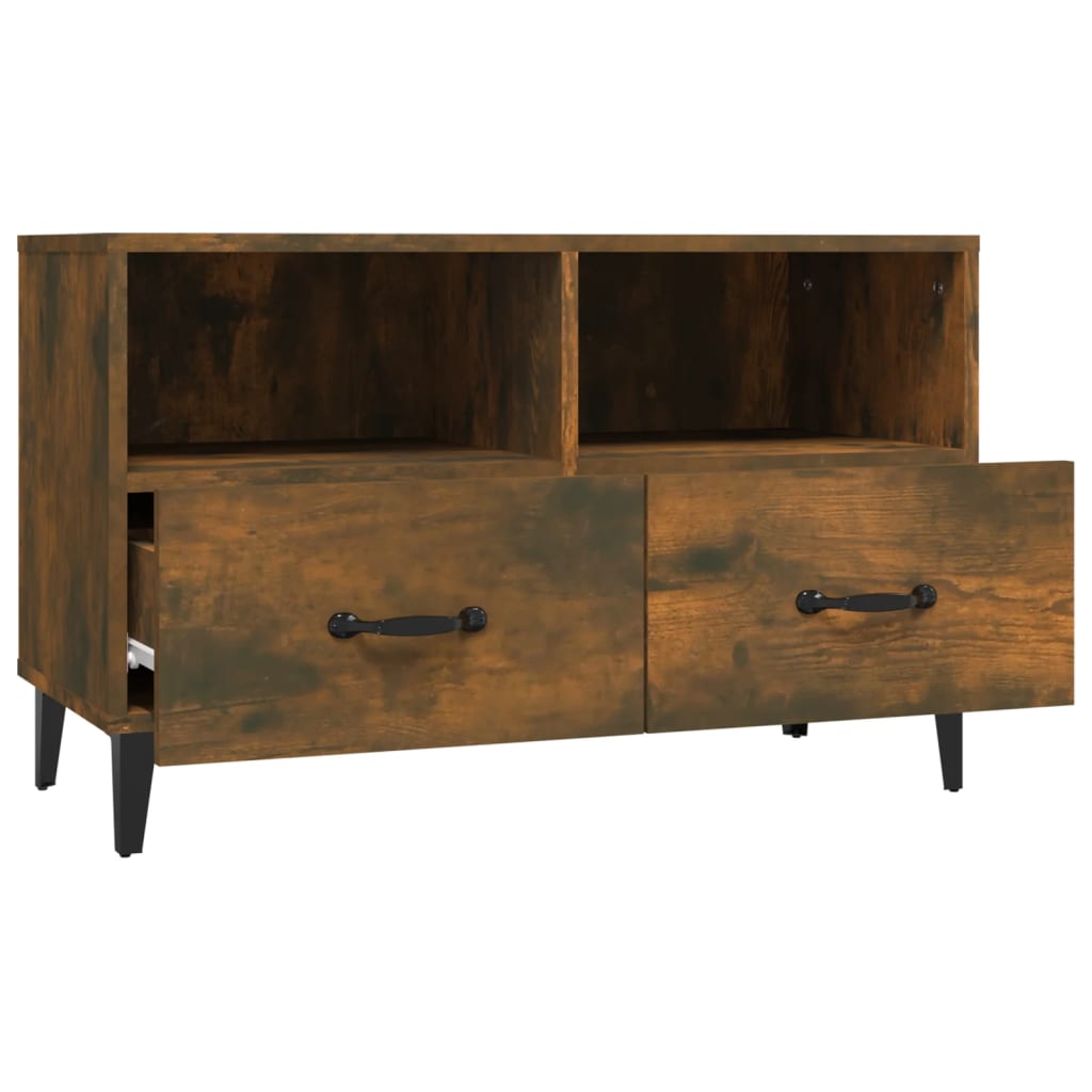 TV cabinet, smoke oak, 80x36x50cm, wood
