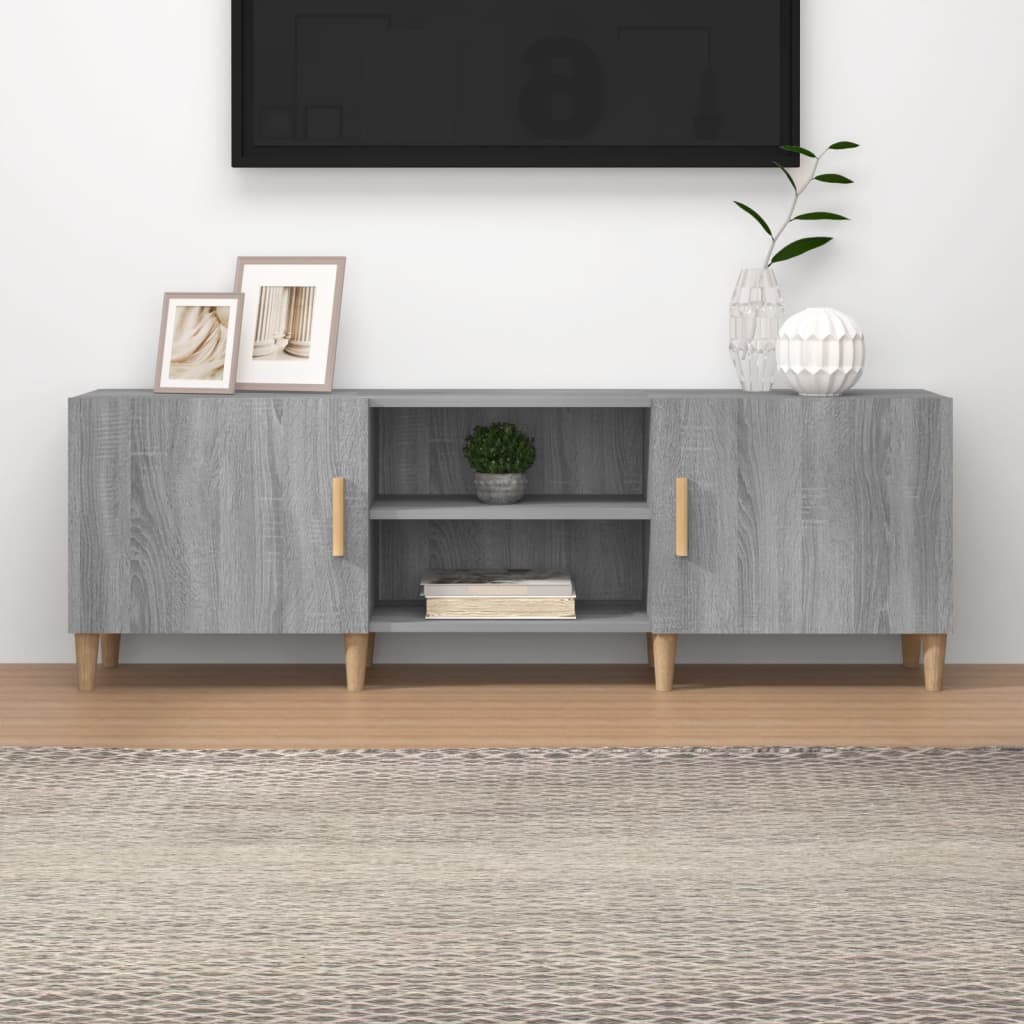 Televizora skapītis, pelēks ozols, 150x30x50cm, koks