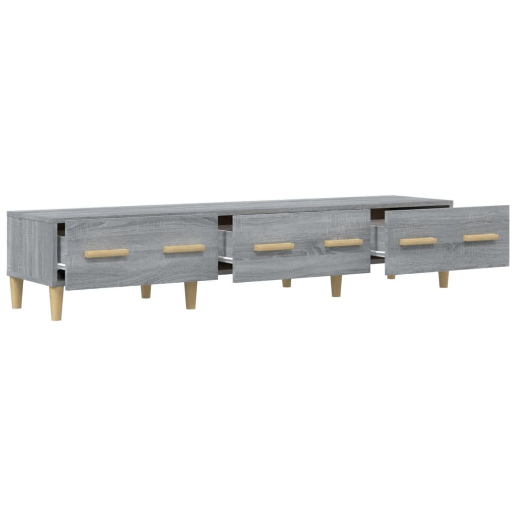 Televizoriaus spintelė, pilka ąžuolo, 150x34,5x30cm, mediena