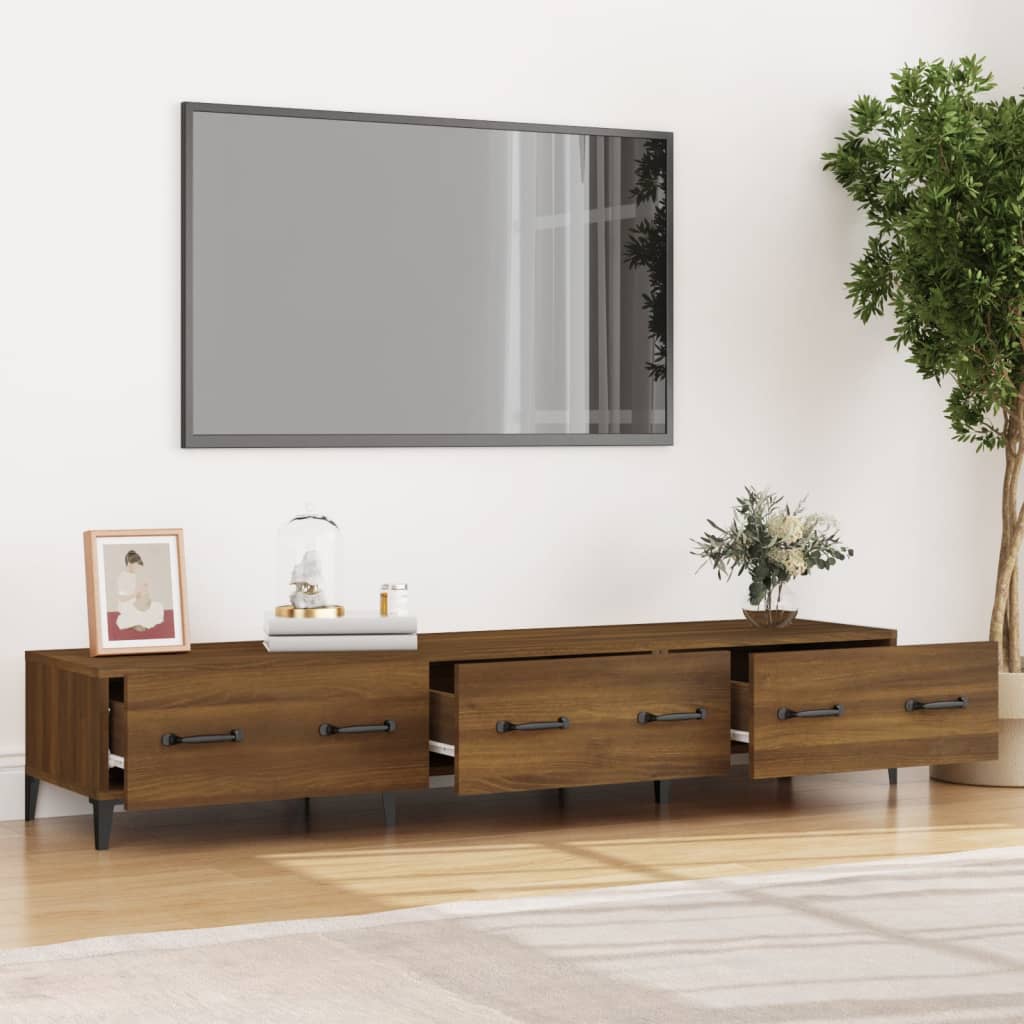 Televizora skapītis, brūns ozols, 150x34,5x30cm, koks