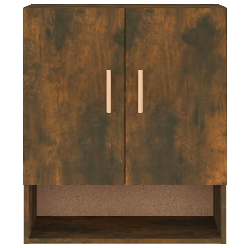 Wall cabinet, smoked oak, 60x31x70cm, engineered wood