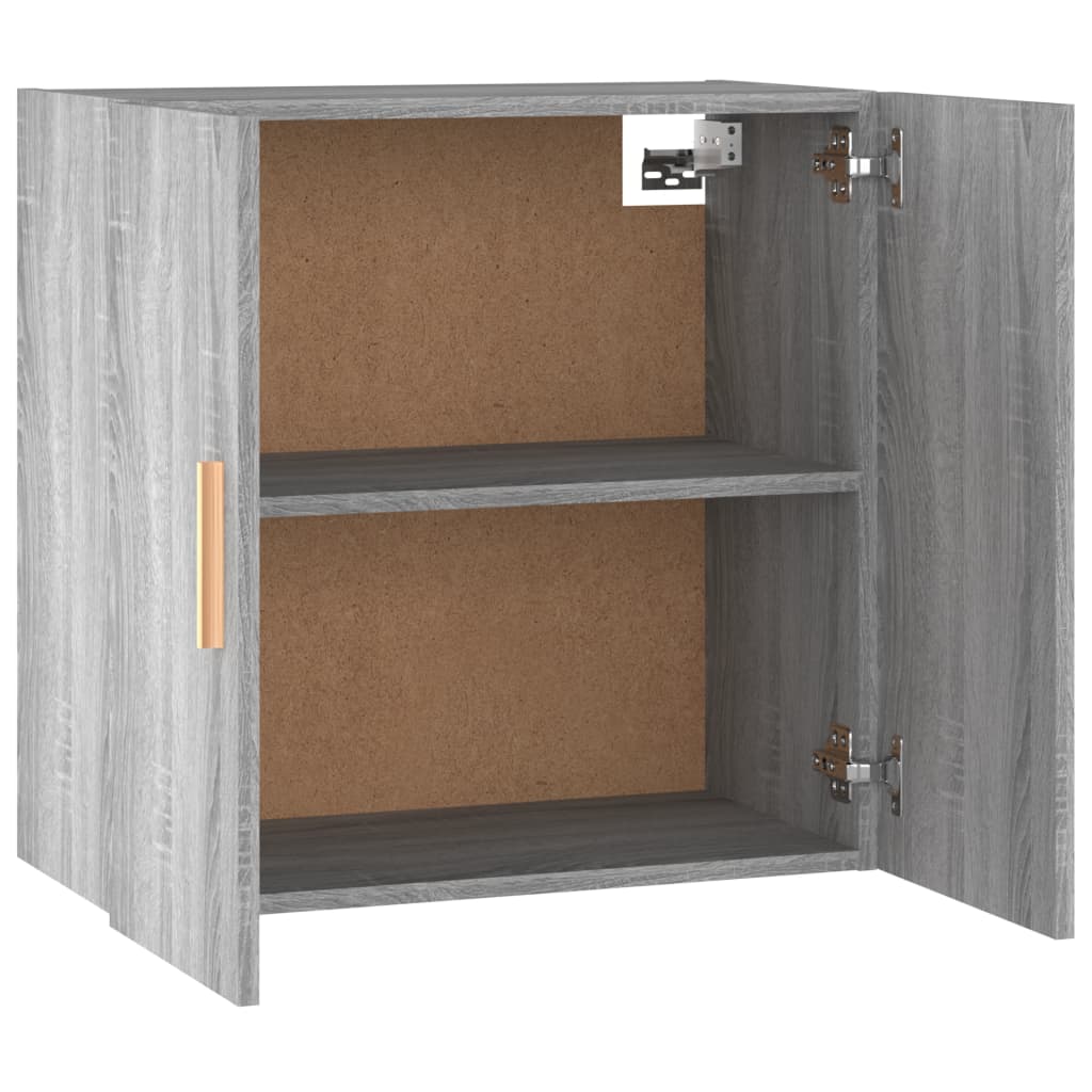 Wall cabinet, gray oak, 60x30x60cm, engineered wood