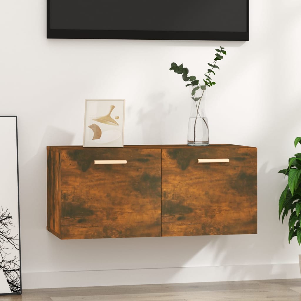 Wall cabinet, smoky oak, 80x35x36.5cm, wood
