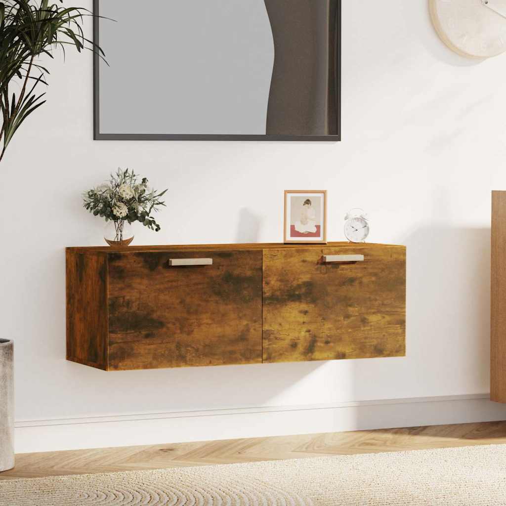 Sieninė spintelė, dūminio ąžuolo, 100x36,5x35cm, mediena