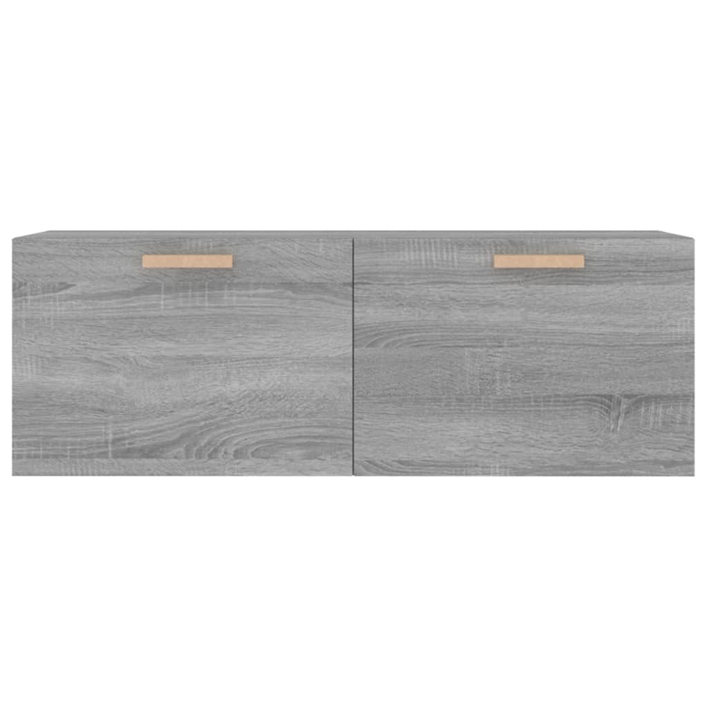 Sieninė spintelė, pilka ąžuolo, 100x36,5x35cm, apdirbta mediena