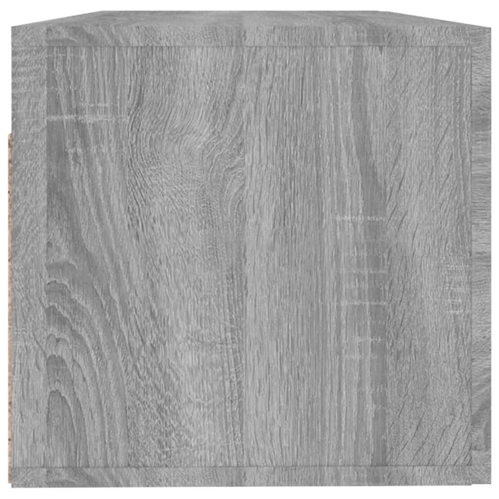 Sieninė spintelė, pilka ąžuolo, 100x36,5x35cm, apdirbta mediena