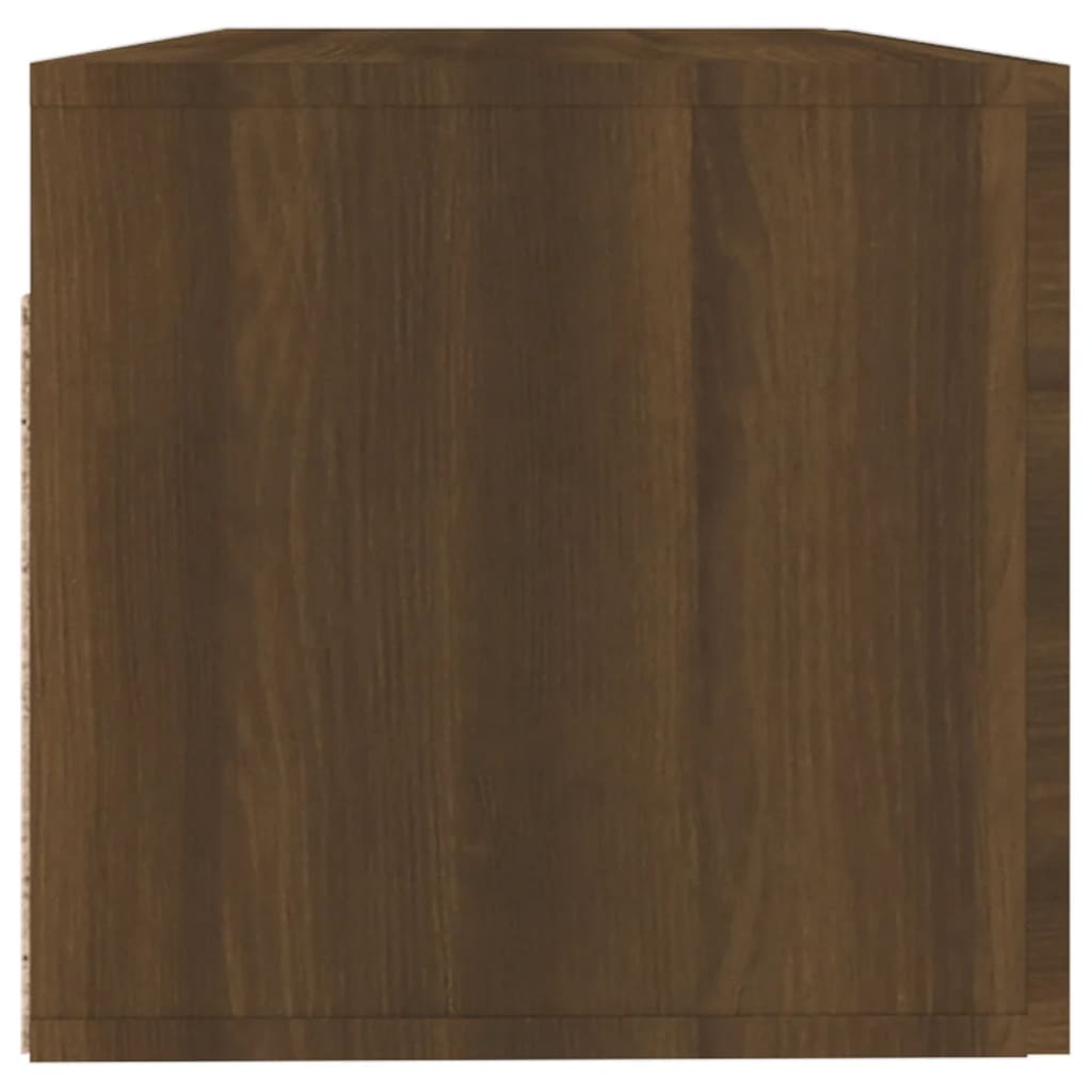 Sieninė spintelė, ruda ąžuolo, 100x36,5x35cm, apdirbta mediena