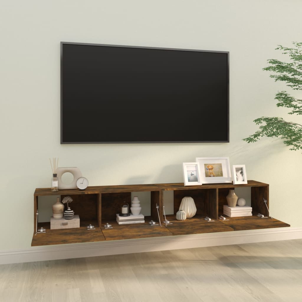 TV cabinets, 2 pcs., oak, 100x30x30cm, wood