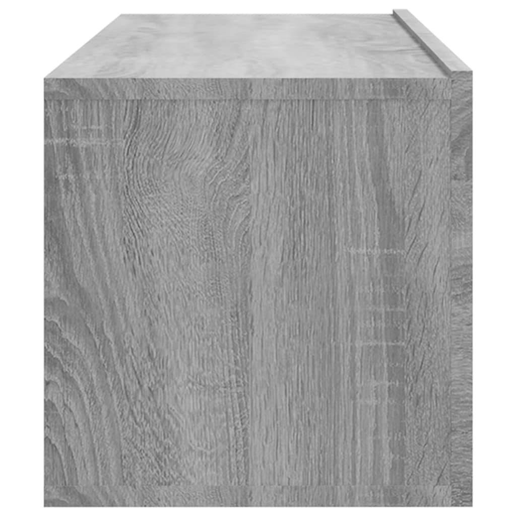 TV cabinets, 2 pcs., grey, 100x30x30cm, wood