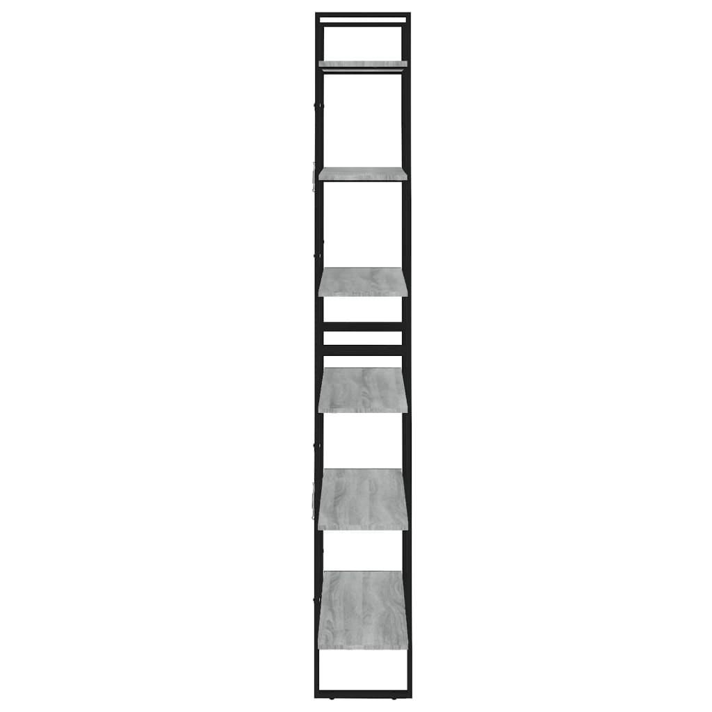 Augstais skapis, pelēks ozols, 80x30x210cm, apstrādāta koksne