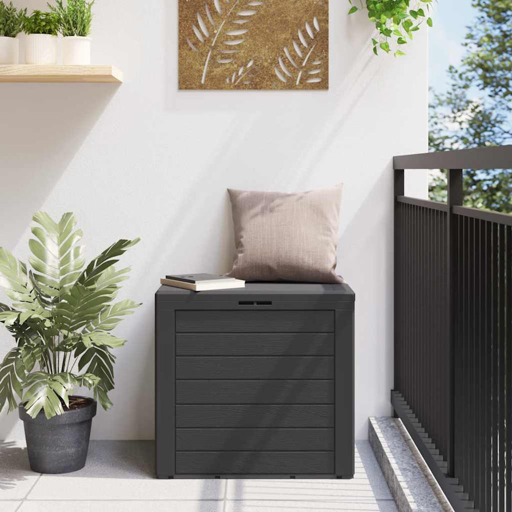 Garden storage box, anthracite, 58.5x46x55cm, polypropylene