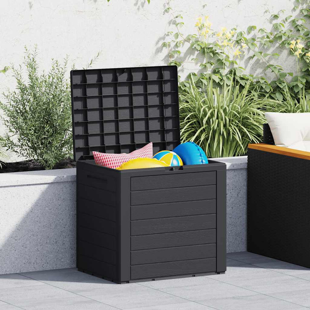 Garden storage box, anthracite, 58.5x46x55cm, polypropylene