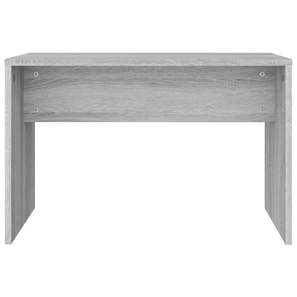 Dressing table set, grey oak, 74.5x40x141cm