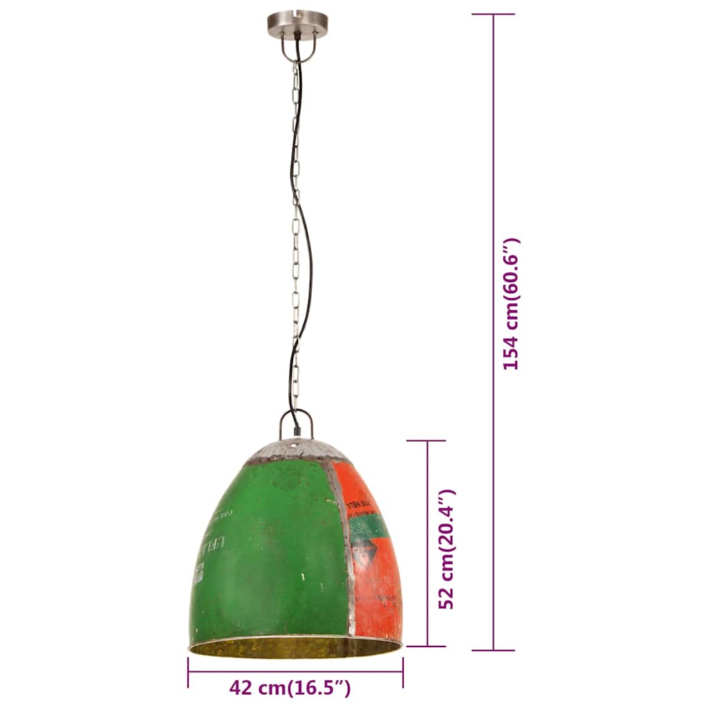 Pakabinamas šviestuvas, įvairių spalvų, 25W, 42cm, E27