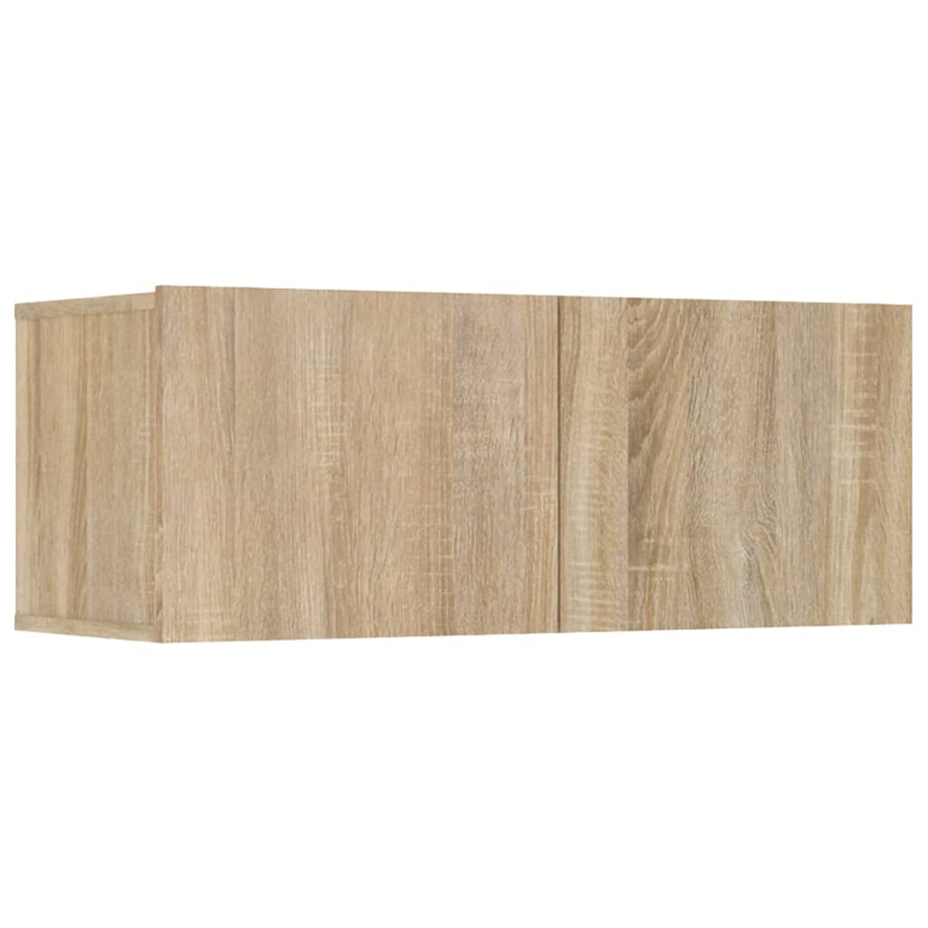 TV cabinets, 4 pcs, oak, 80x30x30cm, wood