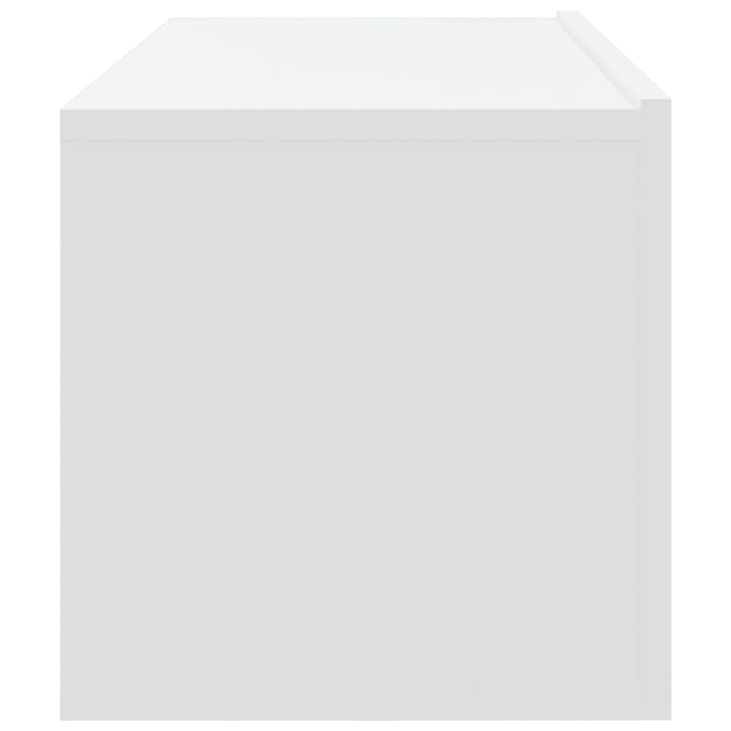 Wall-mounted TV cabinets, 4 pcs., white, 100x30x30cm