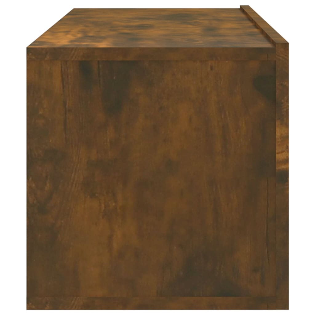 Wall-mounted TV cabinets, 4 pcs., smoky oak, 100x30x30cm
