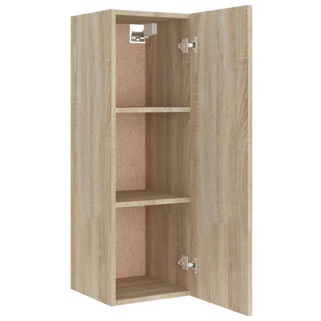 TV cabinet set, 8-piece, oak, wood