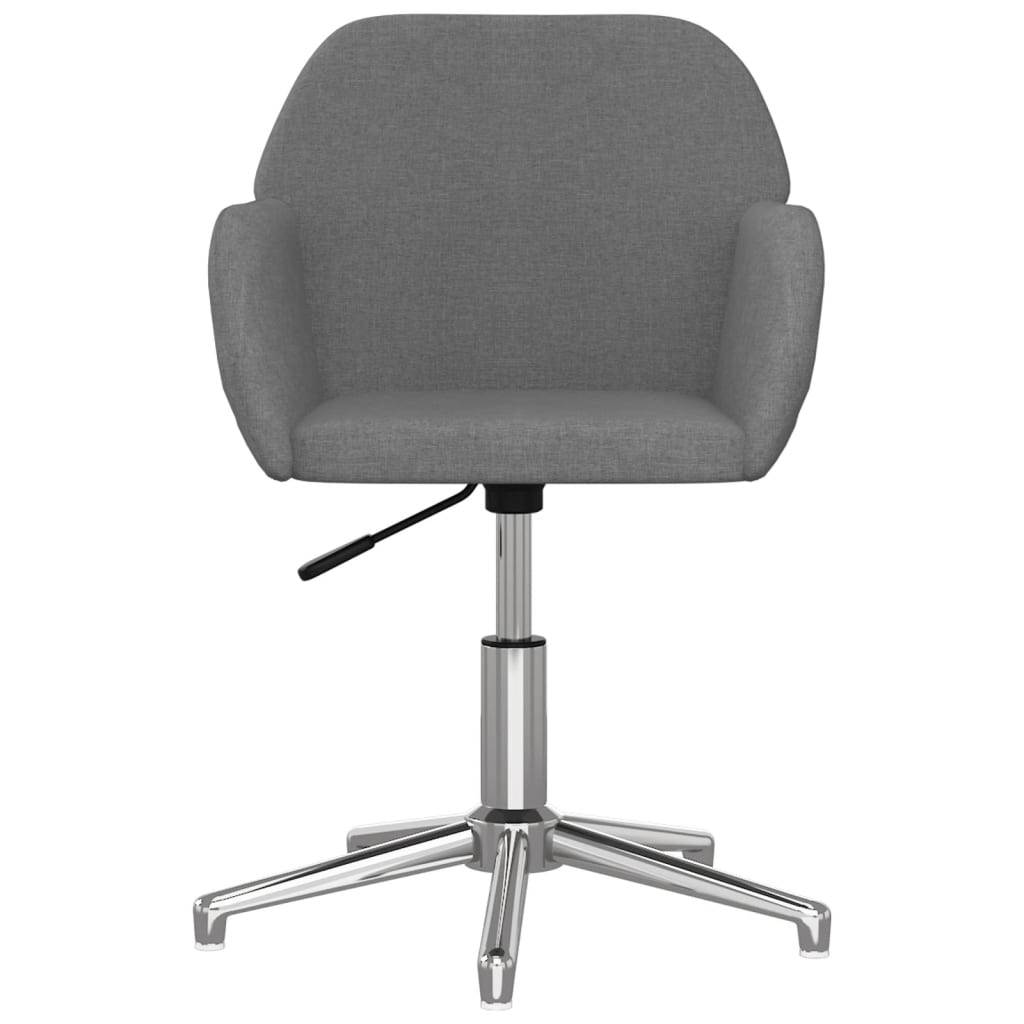 Groza biroja krēsls, gaiši pelēks, audums