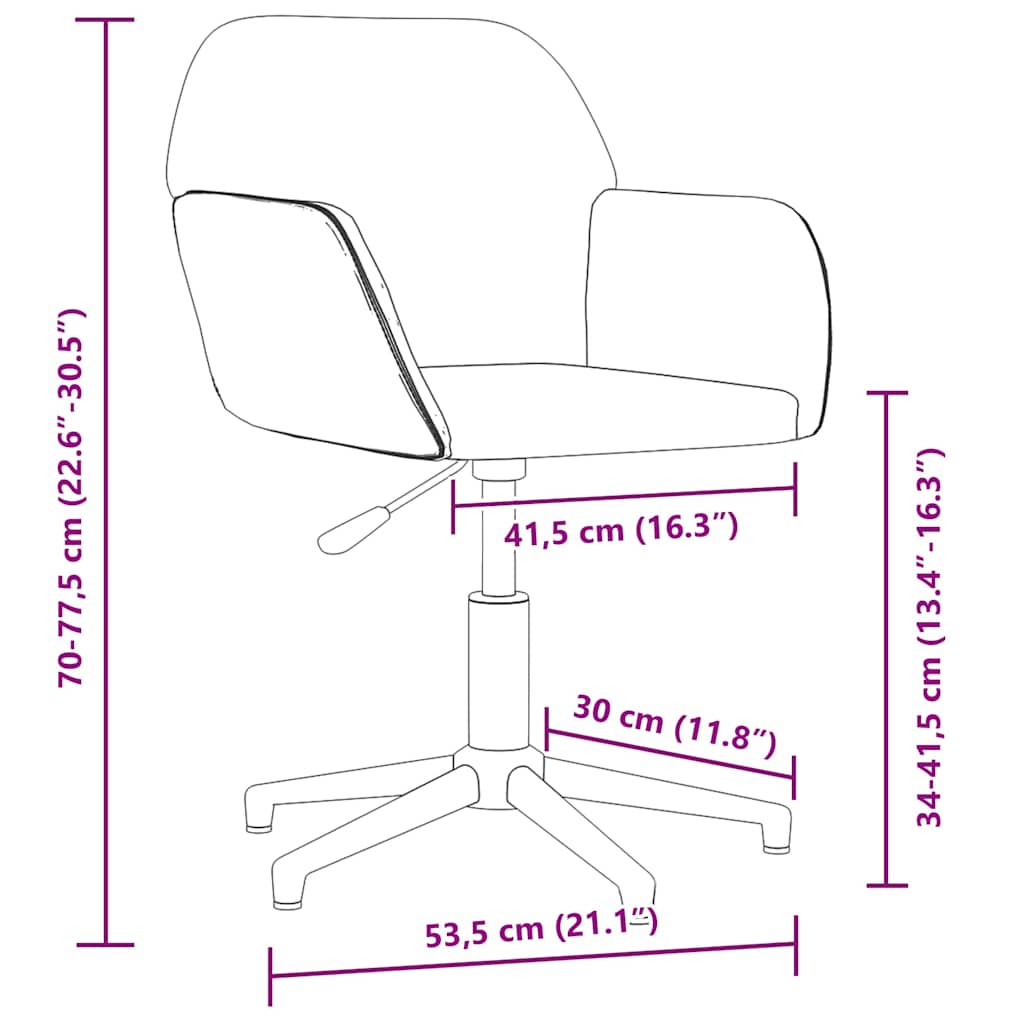 Swivel office chair, black, fabric