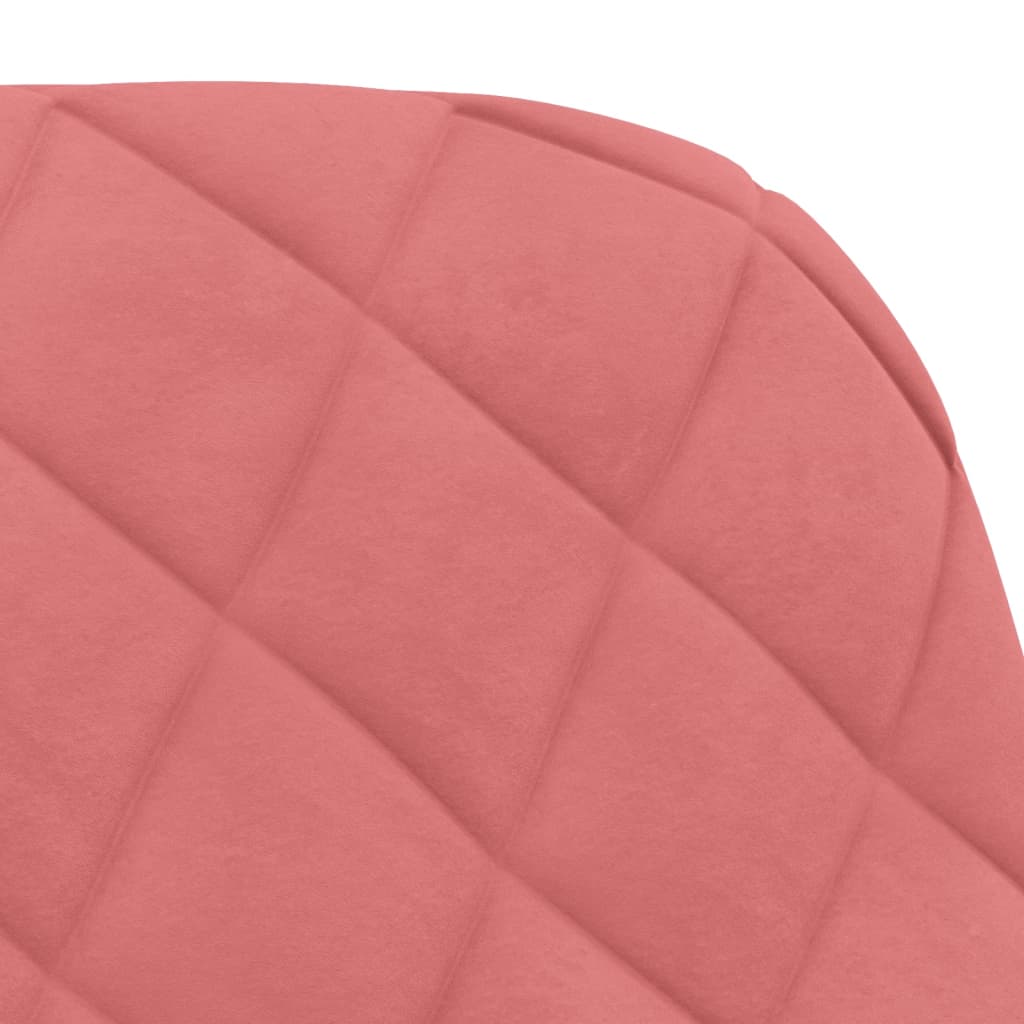 Dining chairs, 2 pcs., pink, velvet