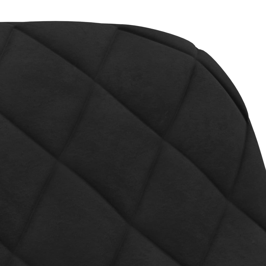 Swivel Dining Chairs, 2 pcs, Black, Velvet