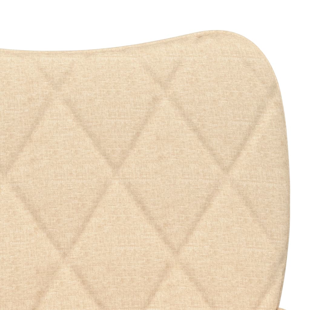 Dining chairs, 2 pcs., cream, fabric