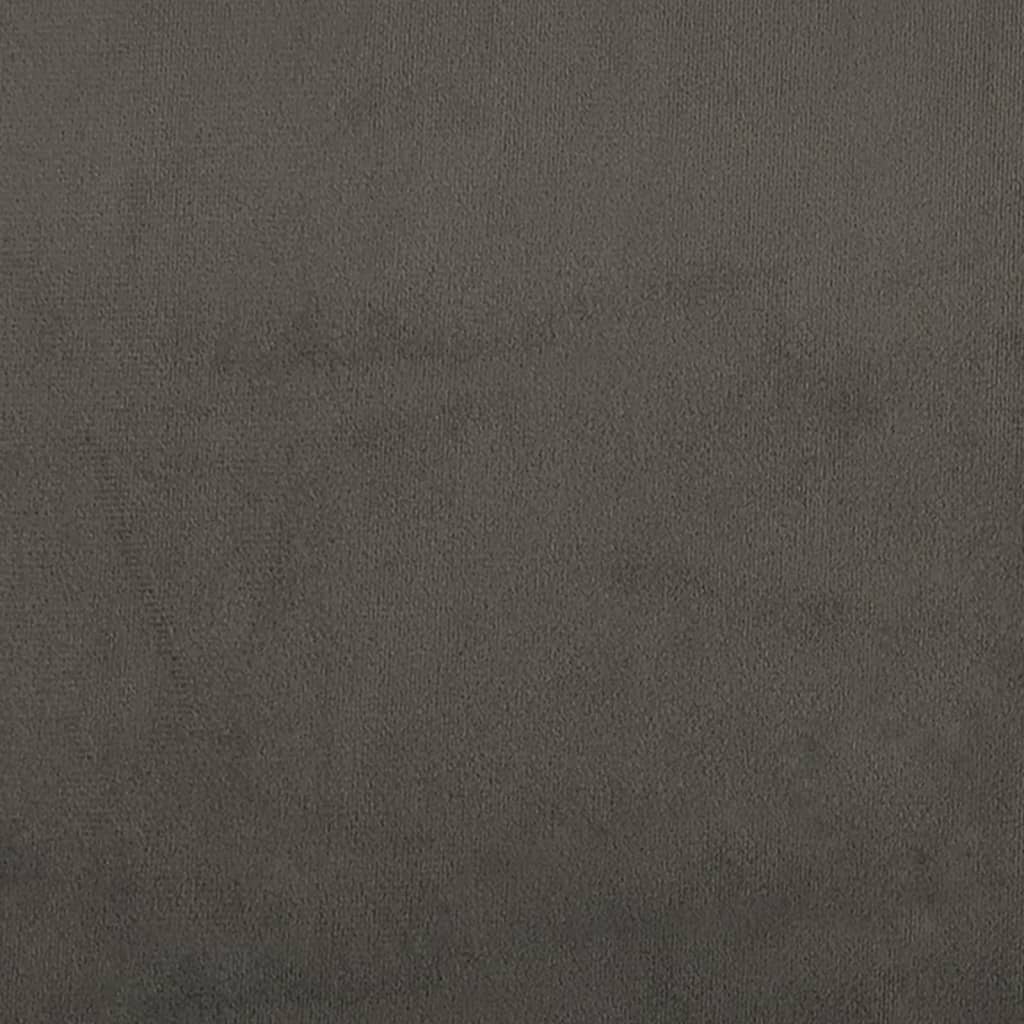 Dining chairs, 2 pcs., dark grey, velvet