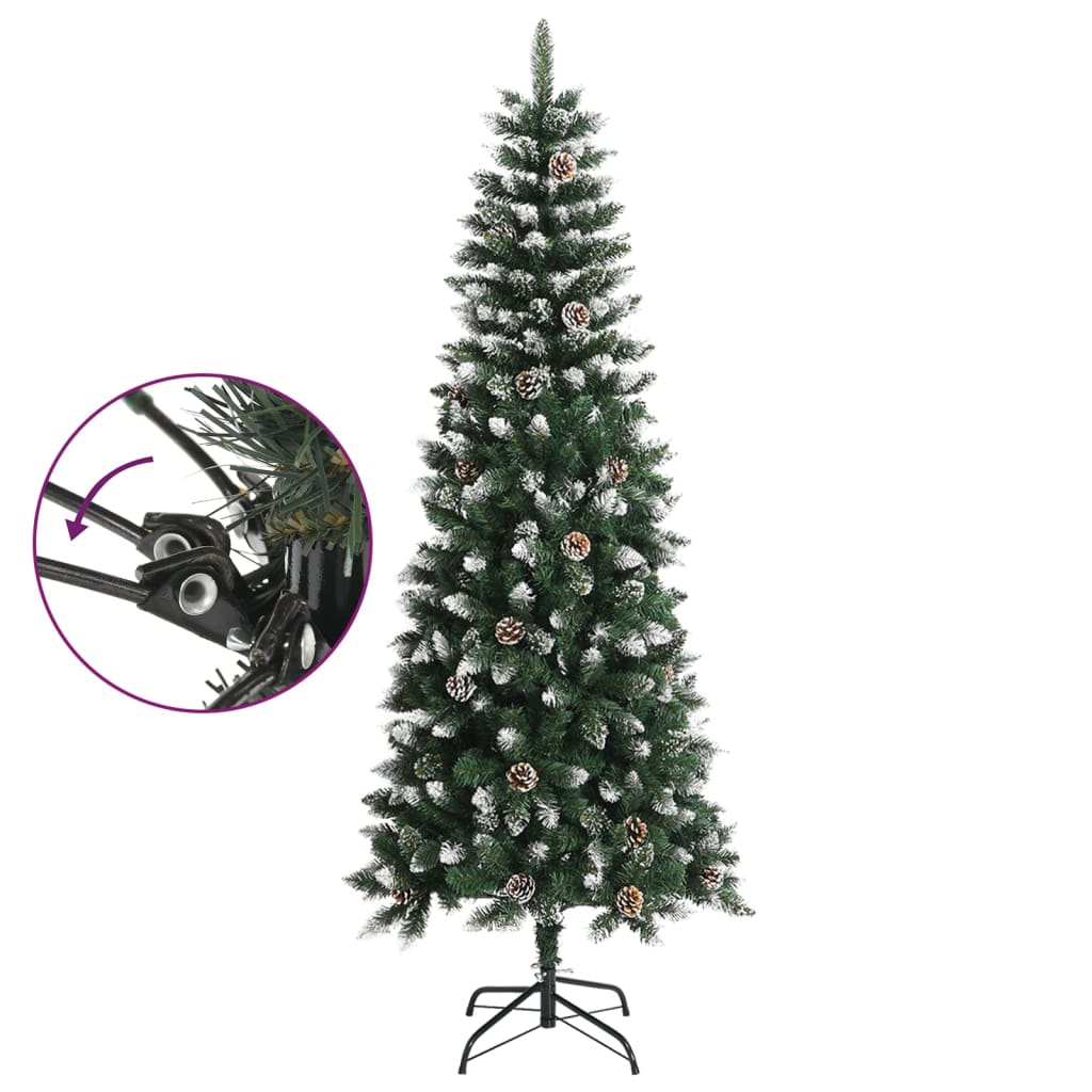 Artificial Christmas tree MEADOW MOON, with stand, green, 210cm.