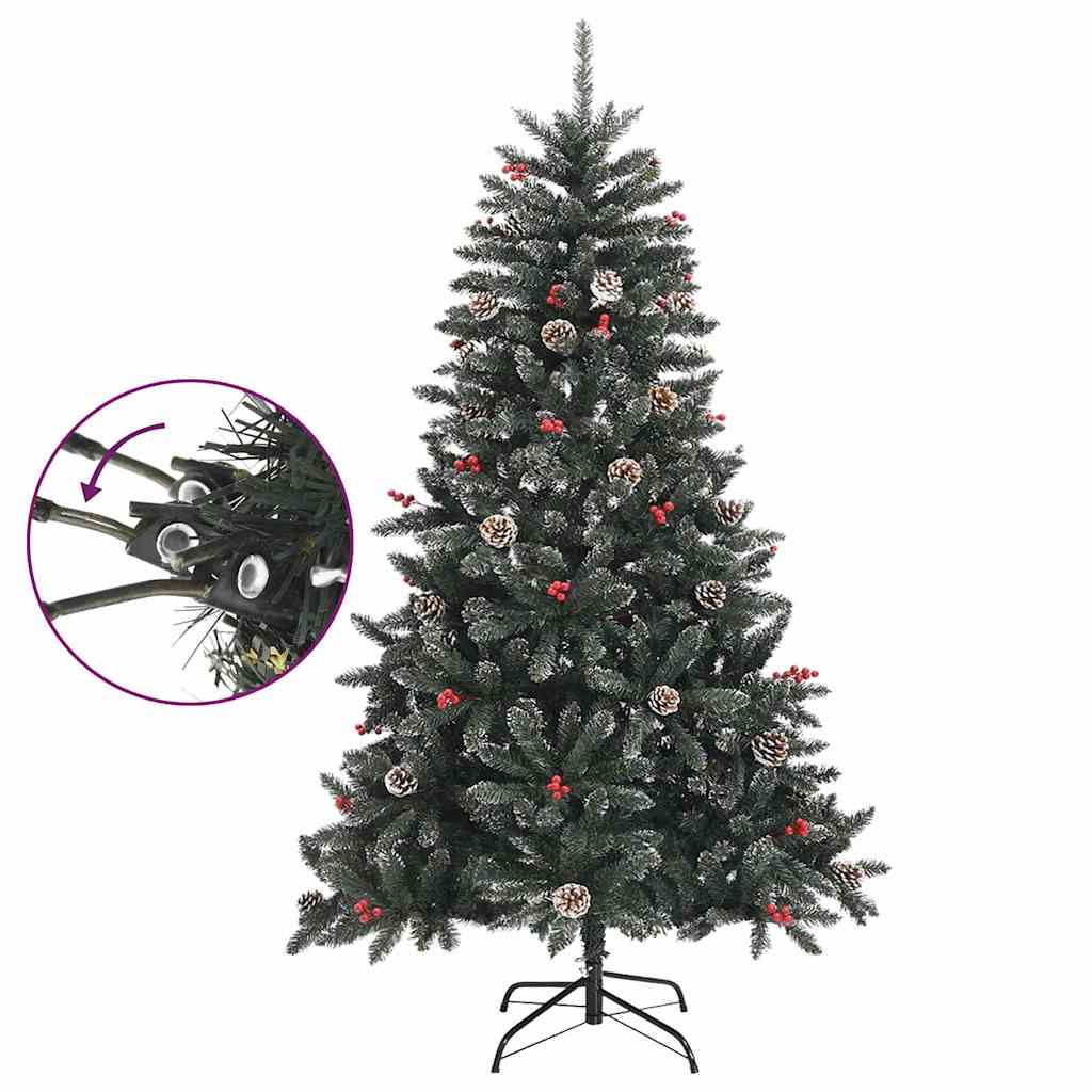 Dirbtinė Kalėdų eglutė su stovu, žalios spalvos, 120cm, PVC