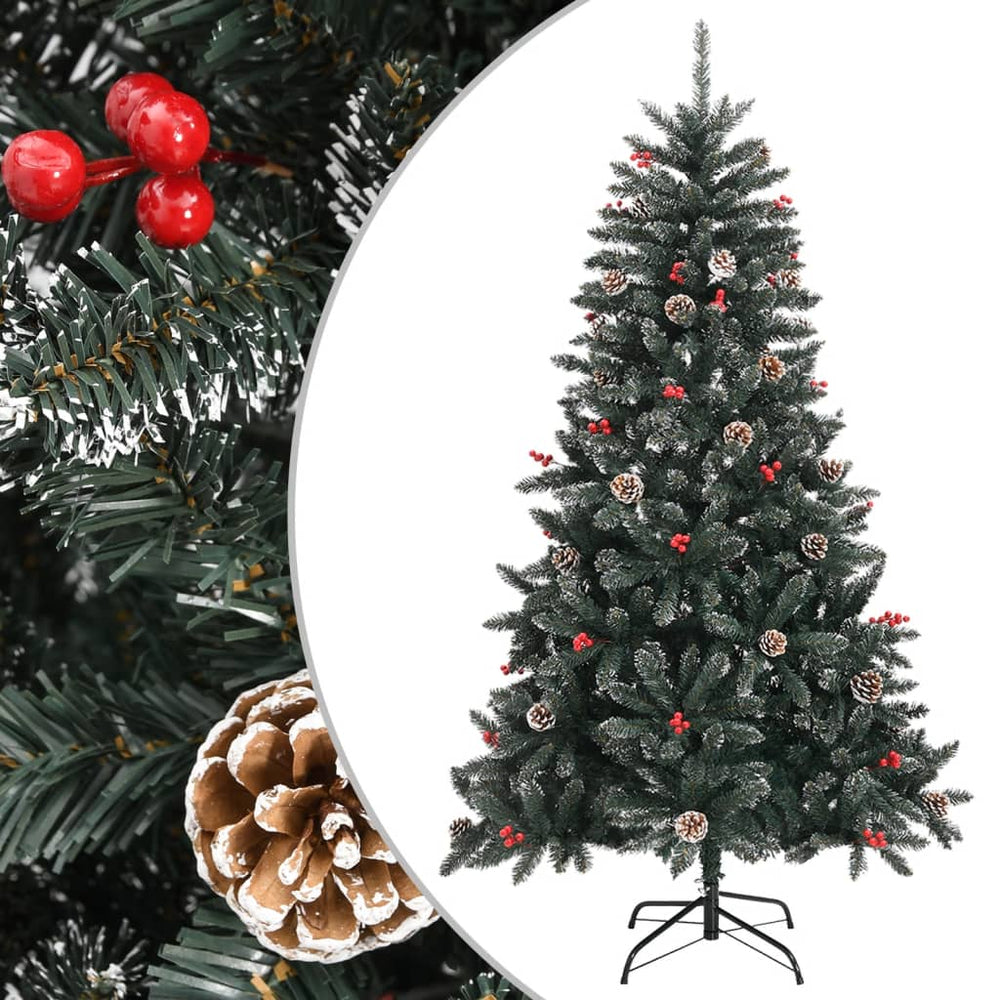 Artificial Christmas tree with stand, green, 150cm, PVC