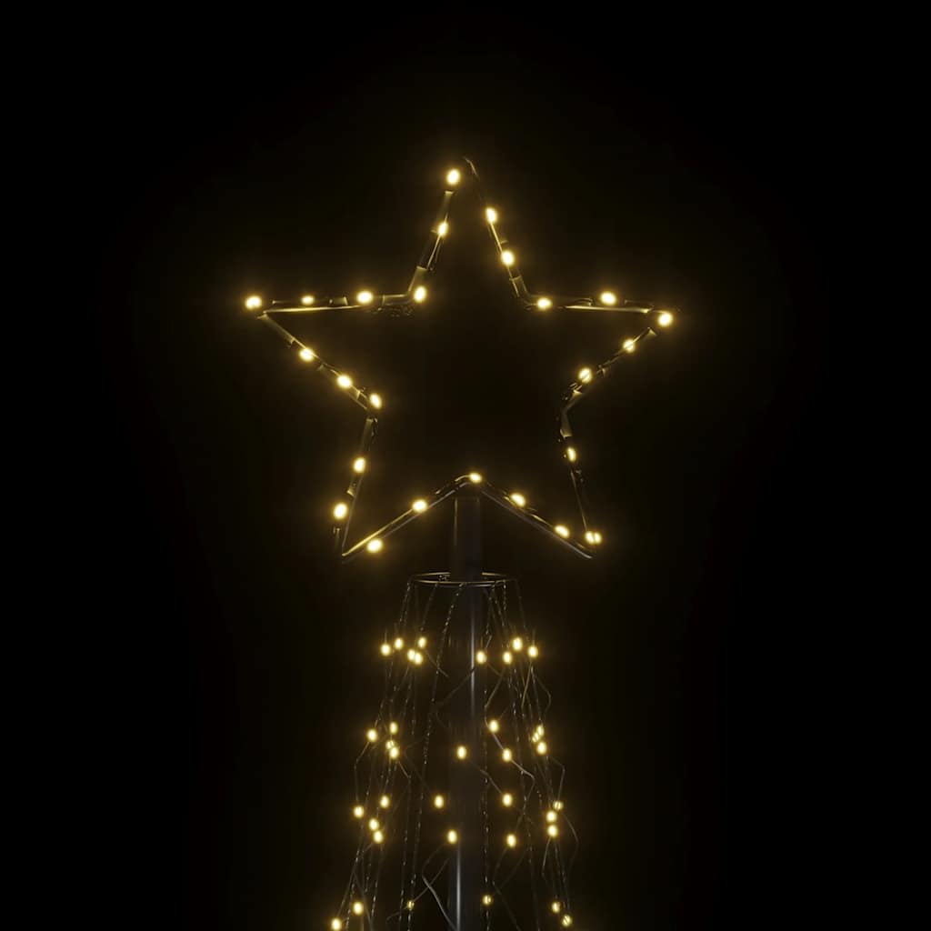 Kalėdinė eglutė, šiltai balta, 500 LED, 100x300 cm
