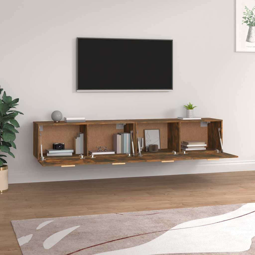 Spintelės, 2vnt., dūminio ąžuolo, 100x36,5x35cm, mediena