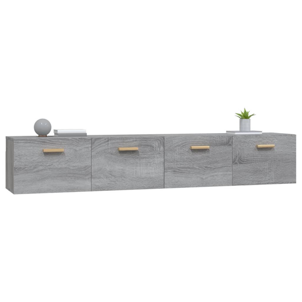 Cabinets, 2 pcs., grey oak, 100x36.5x35cm, wood