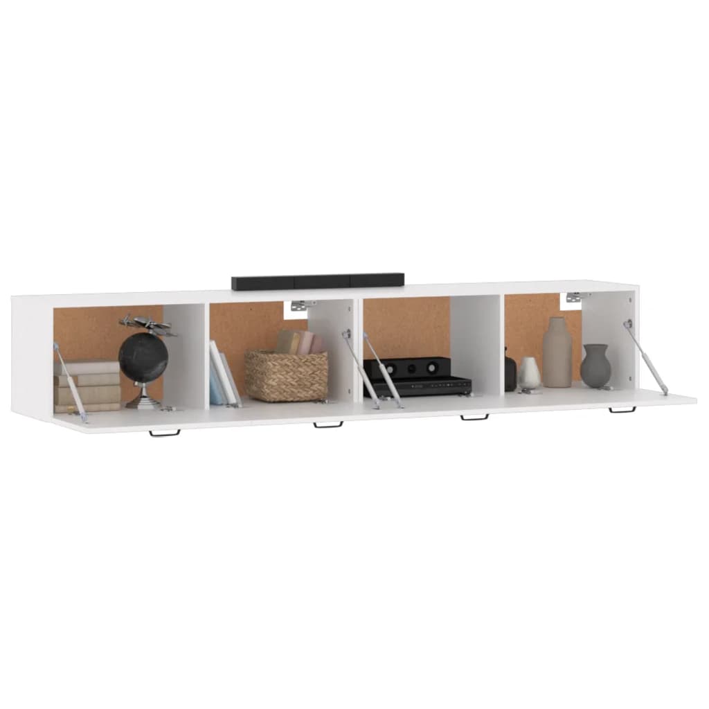 Wall cabinets, 2 pcs., white, 100x36.5x35cm, wood